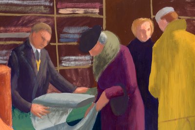 Drapers butik, 1951. av Shirley Markham