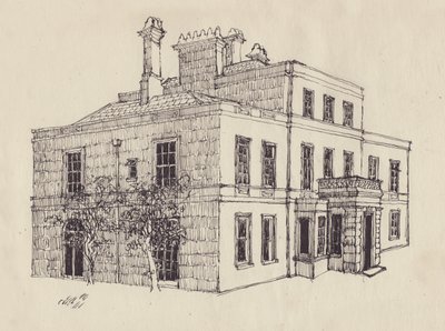 Georgiskt hus, c1950. av Shirley Markham