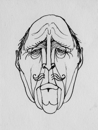 Groteskt ansikte, 1952. av Shirley Markham