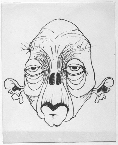 Groteskt ansikte, 1952. av Shirley Markham