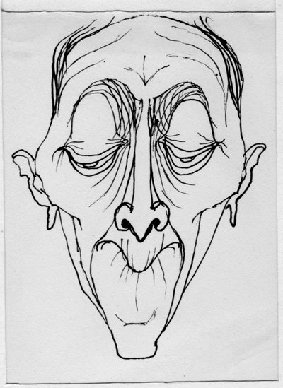Groteskt ansikte, 1952. av Shirley Markham