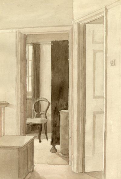 Interiör med stol, c1950. av Shirley Markham