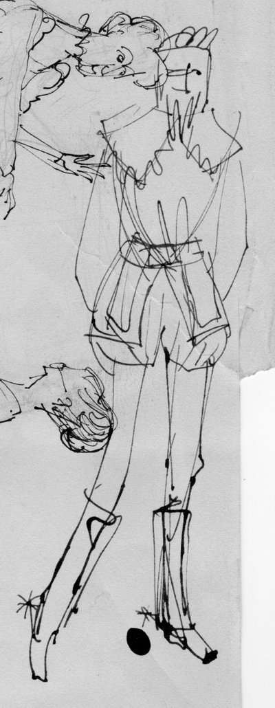 Man i tidstypisk dräkt, c1950. av Shirley Markham