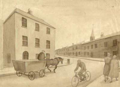 Monokrom gatubild, 1951. av Shirley Markham