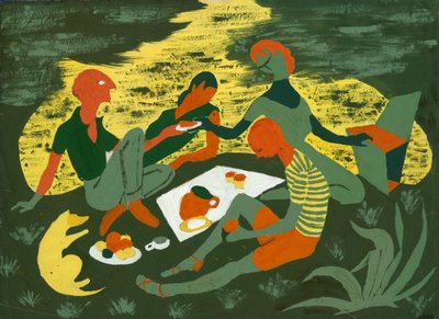 Picknick, c1950. av Shirley Markham
