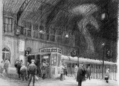 Järnvägsstationen, 1951. av Shirley Markham