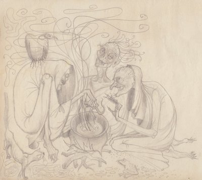 Tre häxor, c1950. av Shirley Markham