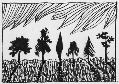 Träd, 1951. av Shirley Markham