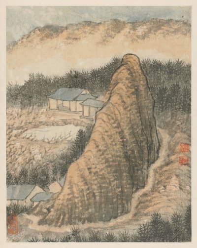 Minner om Qinhuai-floden av Shitao