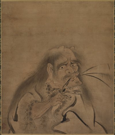 Porträtt av Shinno, sent 1400-tal-tidigt 1500-tal. av Shoryo