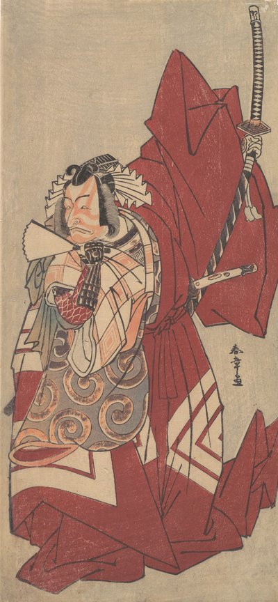 Kabuki Ac and r Ichikawa Danjuro V Medlem väg. . . , 11:e filum 1776. av Shunsho