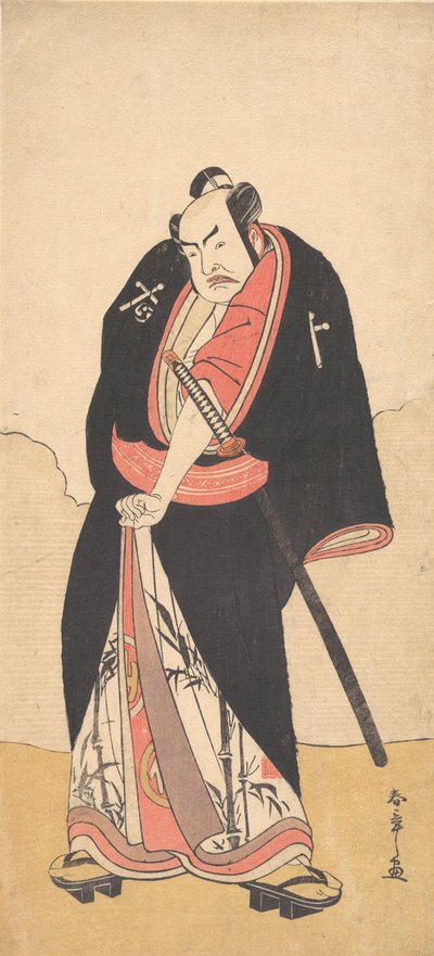 Kabuki Ac and r Nakamura Transparent Good As Rai Kakiguro, 2:a månaden, 1780. av Shunsho
