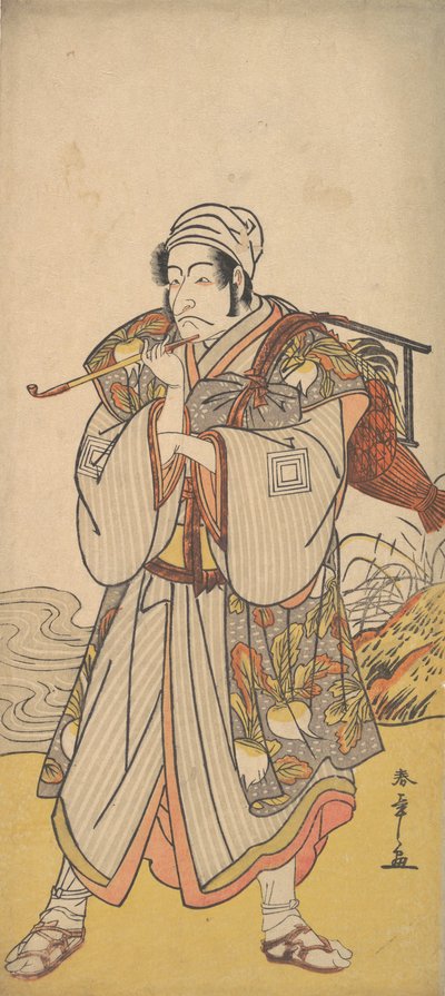 Skådespelaren Danjuro III som ambulerande köpman, 1726-1792. av Shunsho