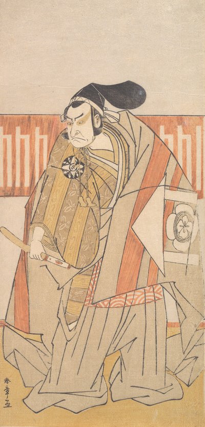 Den första Nakamura Nakazo i rollen som Kudo Suketsune, troligen 1775. av Shunsho