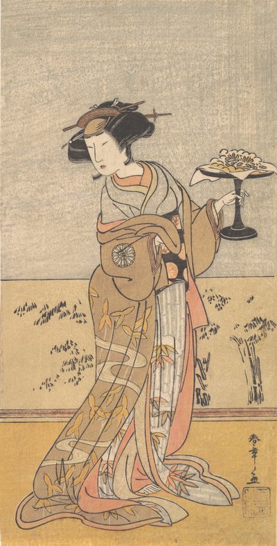 Den första Nakamura Tomijuro i rollen som Shigenoi, 10:e månaden, 1777. av Shunsho