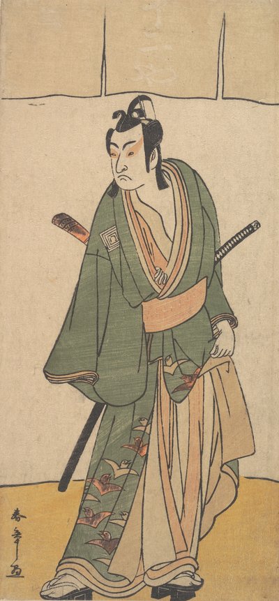 Den andra Ichikawa Monnosuke i rollen som Soga no Juro Sukenari, 2:a månaden, 1785. av Shunsho