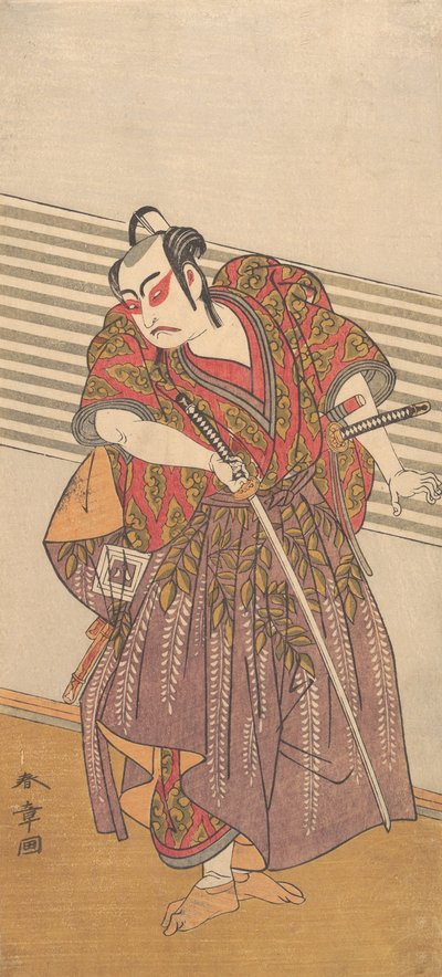 Den andra Ichikawa Yaozo som samuraj, troligen 1773. av Shunsho
