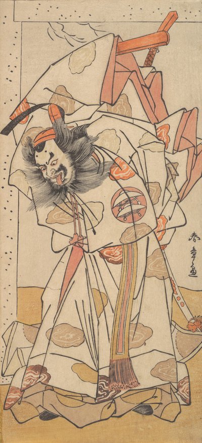 Den andra Nakajima Mihoemon i rollen som Sadaijin Jihei, 1776. av Shunsho