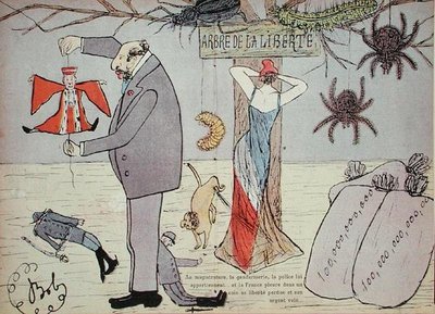 The Tree of Liberty, illustration från "Ohe, Les Dirigeants" av konstnären av Sibylle Gabrielle de Riquetti de (1850 1932) Mirabeau