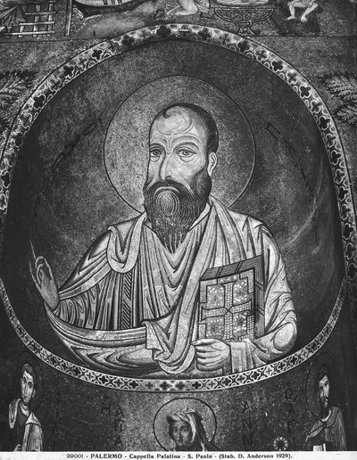 St. Paul (mosaik) av Sicilian School