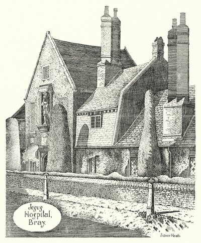 Jesus Hospital, Bray (gravyr) av Sidney Heath