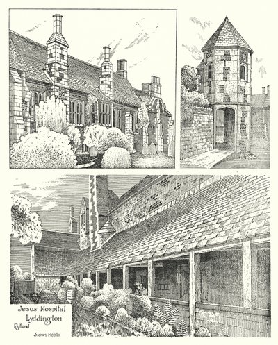 Jesus Hospital, Lyddington, Rutland (gravyr) av Sidney Heath