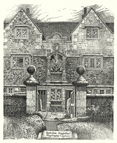 North Side, Hungerford Almshouses, Corsham (gravyr) av Sidney Heath