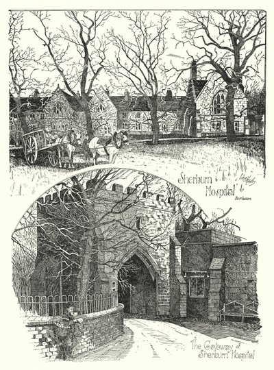 Sherburn Hospital, Durham (gravyr) av Sidney Heath