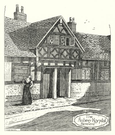 The Aubrey Hospital, Hereford (gravyr) av Sidney Heath