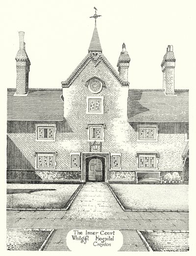 The Inner Court, Whitgift Hospital, Croydon (gravyr) av Sidney Heath