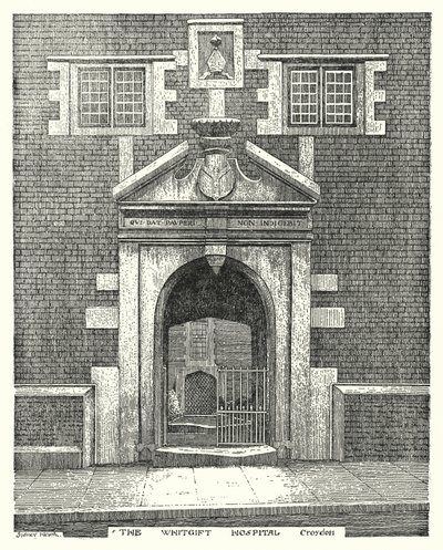The Whitgift Hospital, Croydon (gravyr) av Sidney Heath