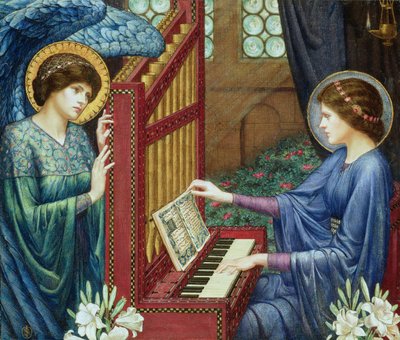 Saint Cecilia (olja på duk) av Sidney Meteyard