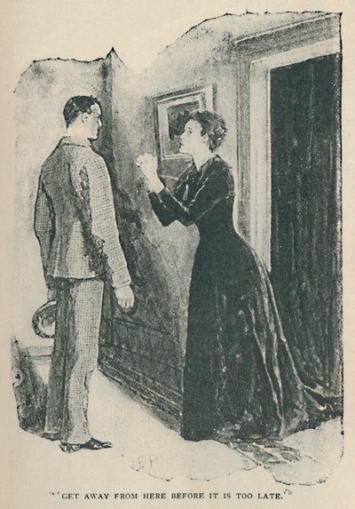Kom bort härifrån innan det är för sent, 1892 av Sidney Paget