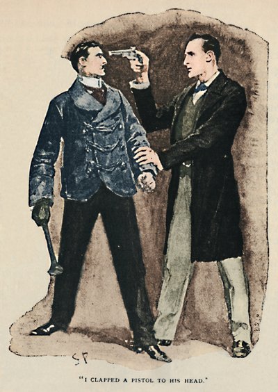 Jag klappade en pistol mot hans huvud, 1892 av Sidney Paget