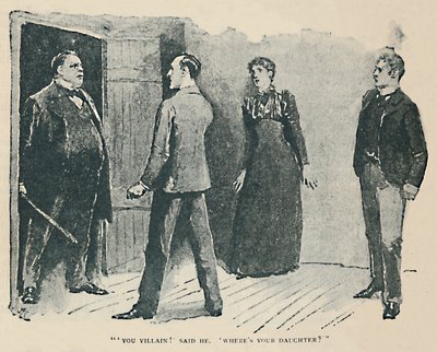 Du skurk! Sa han. Var är min dotter, 1892 av Sidney Paget