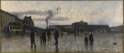 Ruinerna av Tuilerierna och Place du Carroussel av Siebe Johannes Ten Kate