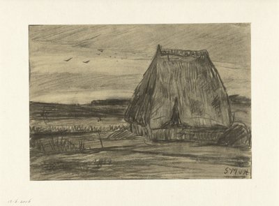 Landskap med koja av Sientje Mesdag van Houten