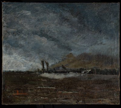 Lokomotiv (olja på duk) av Silvestro Barberini