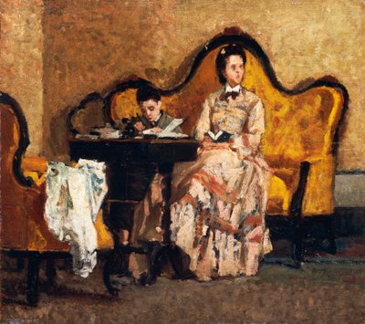 Läxor, av Silvestro Lega (1826-1895) av Silvestro Lega