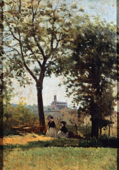 Monte alle Croci, av Silvestro Lega (1826-1895) av Silvestro Lega