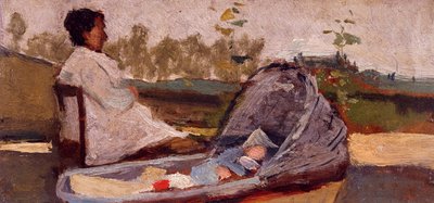 Vaggan, av Silvestro Lega av Silvestro Lega