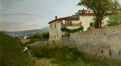 Utsikt över Piagentina av Silvestro Lega