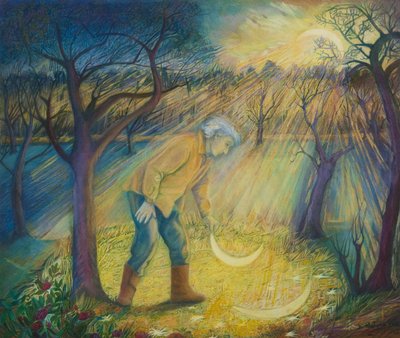 Igår kväll i fruktträdgården, 2012 (blandade media) av Silvia Pastore