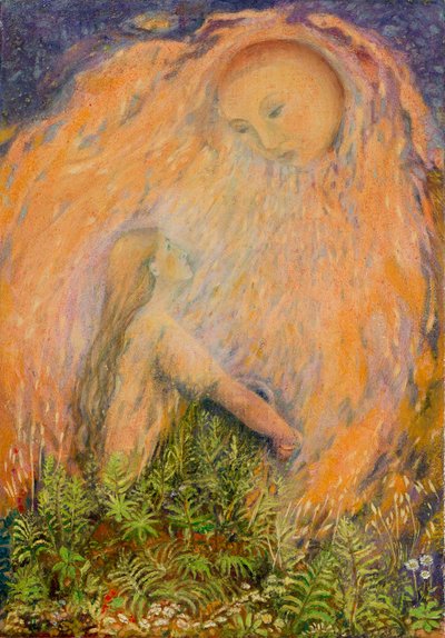 Längtan, 2015 (olja på gessoed träpanel) av Silvia Pastore
