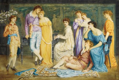 Ett preludium av Bach, 1868 av Simeon Solomon