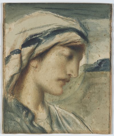 Figur med huvudduk av Simeon Solomon