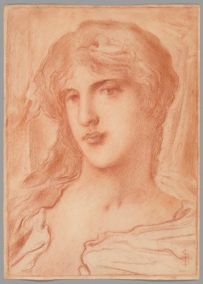 Huvudstudie av Simeon Solomon