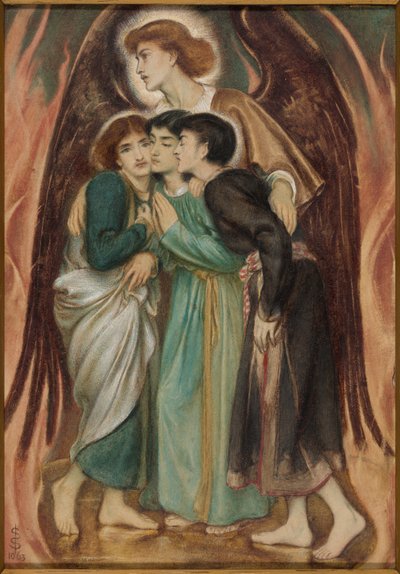 Shadrach, Meshach och Abednego i den glödande ugnen av Simeon Solomon
