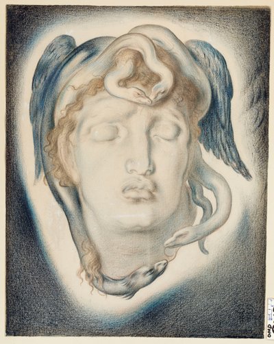 Chefen för Medusa, 1884 av Simeon Solomon