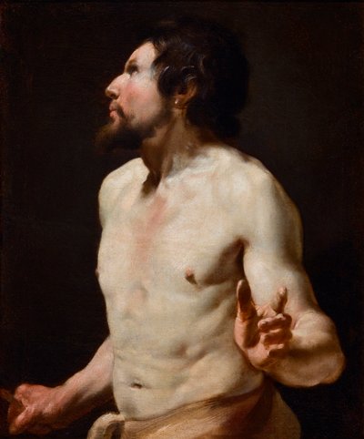 Studie av torso Målning från Simon Vouets skola (1590-1649) (målning) av Simon (circle of) Vouet